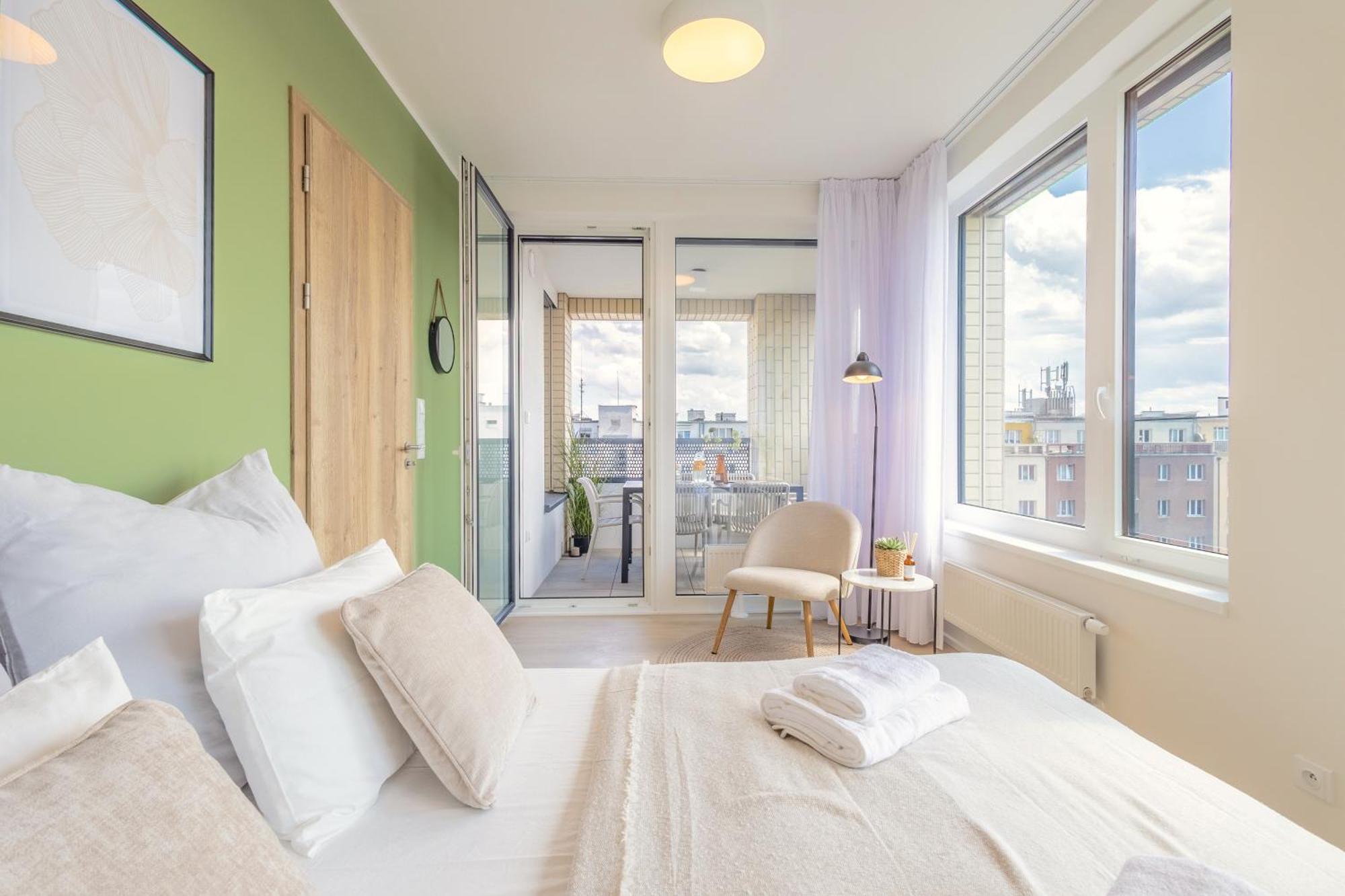 Bright 2Br - 7Th Floor, Balcony, Free Parking By Gravity Prague Lägenhet Exteriör bild